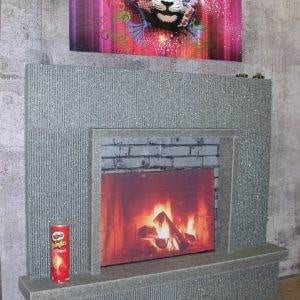 Cornice "26" Nero Fiammato