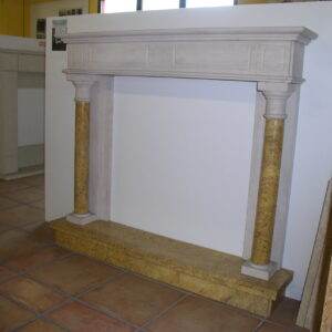 Cornice "Savoia" Rosa Perlino e Giallo Foglia d'Autunno